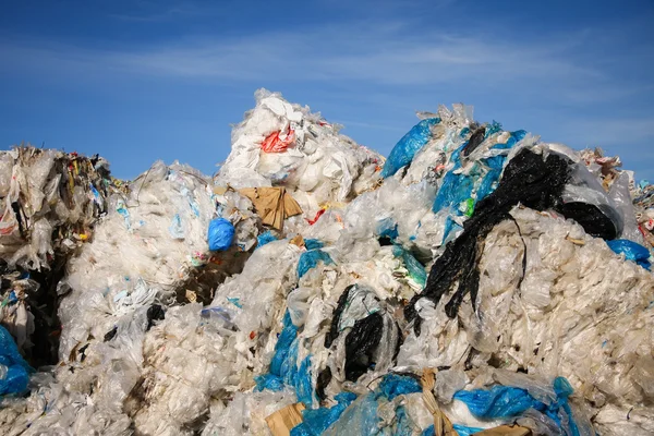 Riciclaggio rifiuti plastici - Immagine stock — Foto Stock