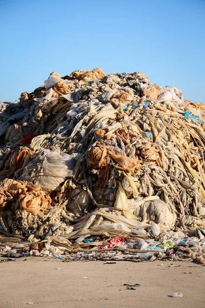 Reciclaje de residuos plásticos - Imagen de stock — Foto de Stock