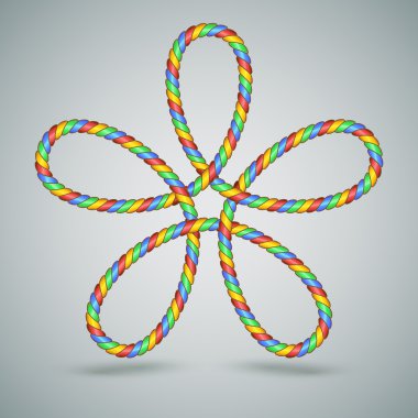 Multicilor Celtic ip şekli bağcıklı