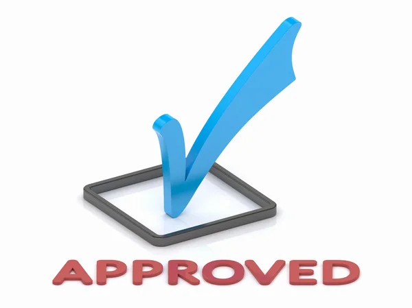 Approbation Check Mark — Stock Photo, Image