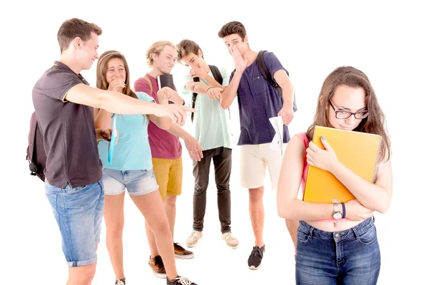 Adolescentes bullying outro — Fotografia de Stock