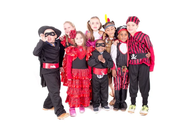 Kinderen op halloween — Stockfoto