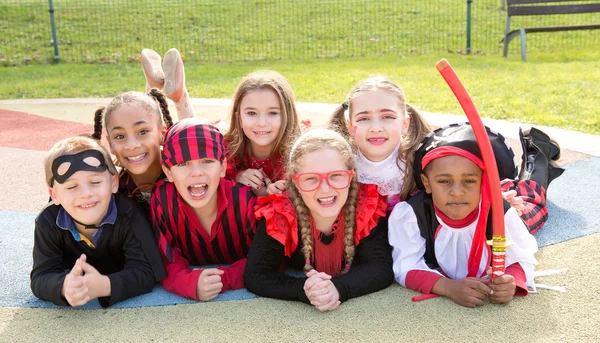 Kids on halloween — Stock Photo, Image