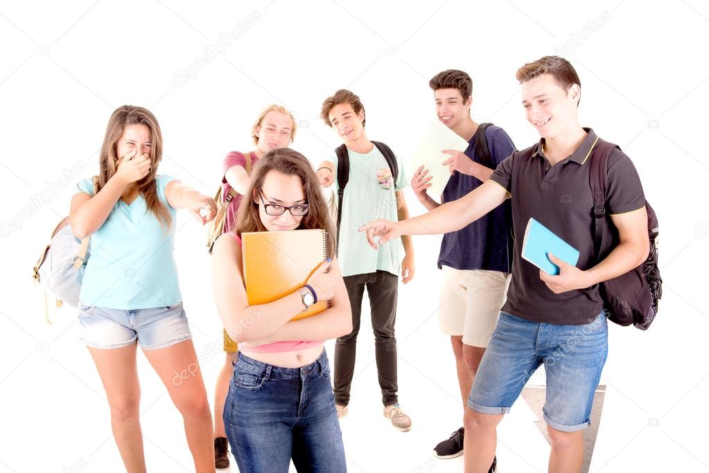 teenagers bullying another