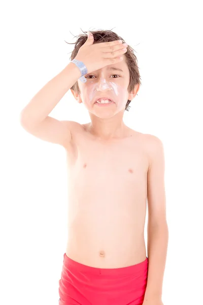 Pequeño niño posando — Foto de Stock