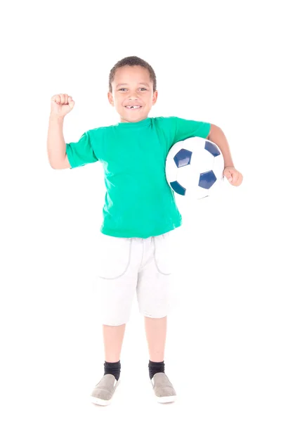 Futbol Toplu Çocuk — Stok fotoğraf