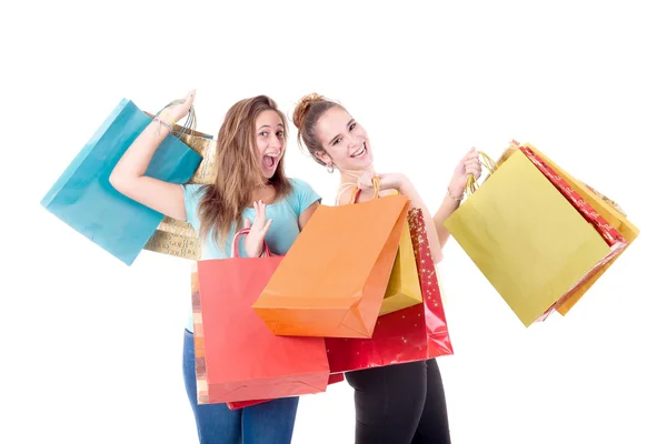 Amigos adolescentes compras — Fotografia de Stock