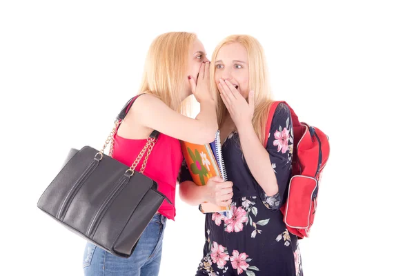 Teenage girls at school — Stock Photo, Image