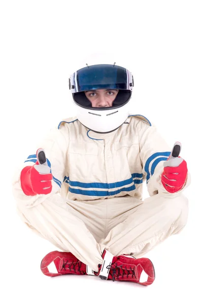 Piloto de carro de corrida — Fotografia de Stock
