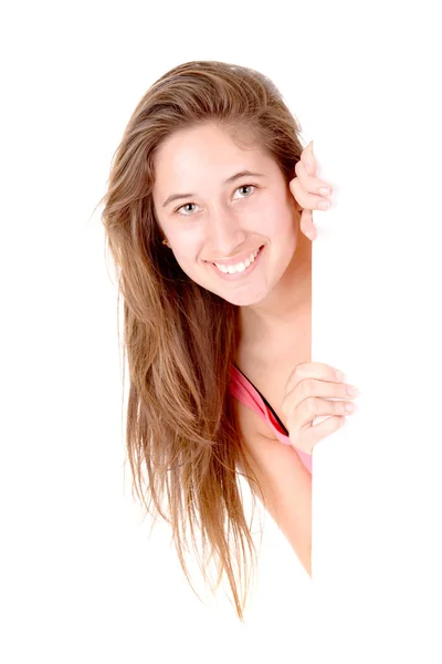 Tonårig flicka poserar — Stockfoto