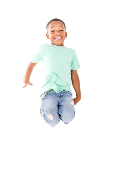 Little Boy Isolated White Background — Stock Photo, Image
