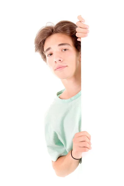 Teenage Boy Isolated White Background — Stock Photo, Image