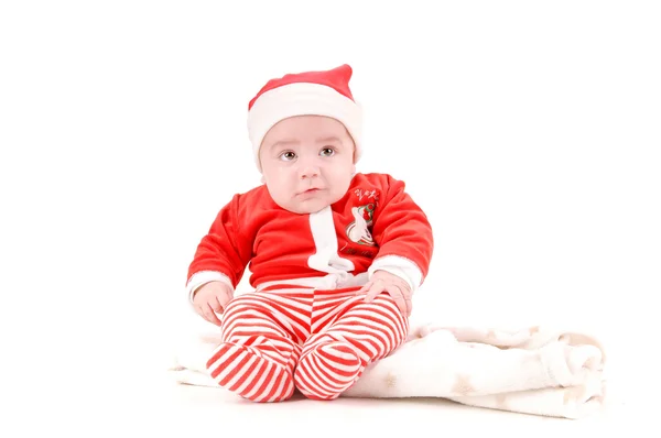 Piccolo bambino a Natale — Foto Stock