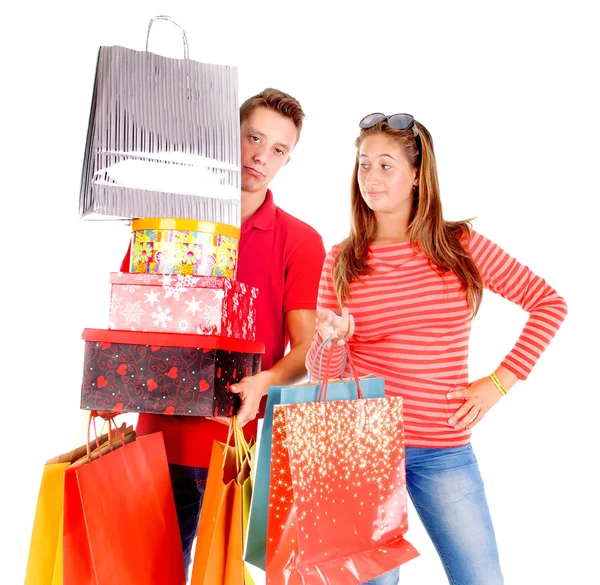 Casal Compras — Fotografia de Stock