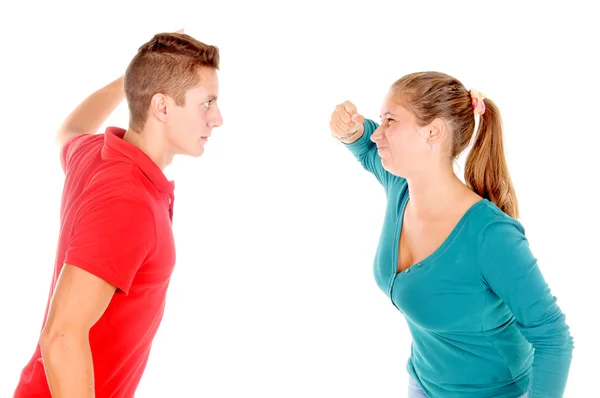 Pareja teniendo una pelea — Foto de Stock