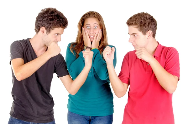 Teenage boys and girl — Stock Photo, Image