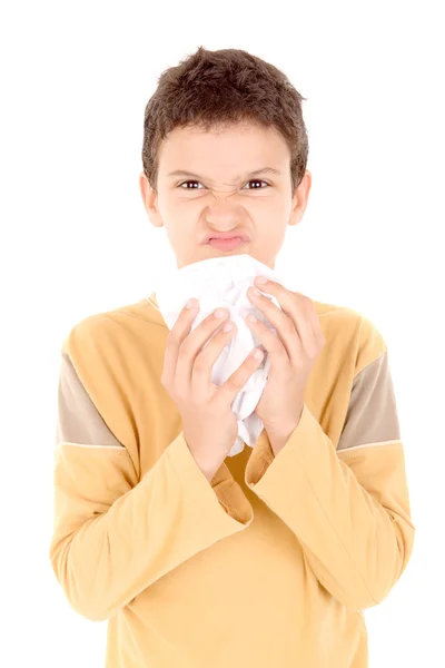 Little ill boy — Stock Photo, Image