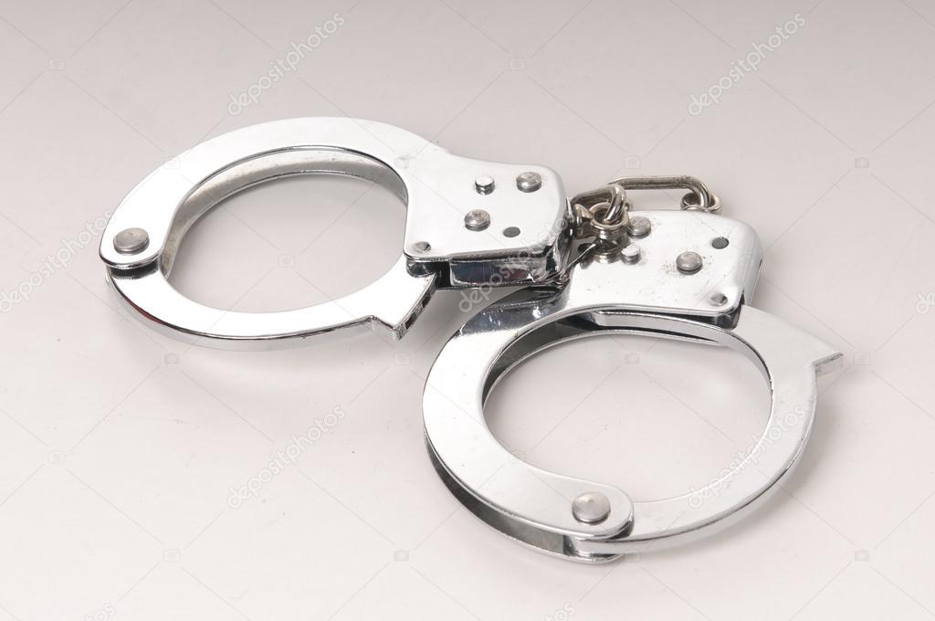 Steel metal handcuffs