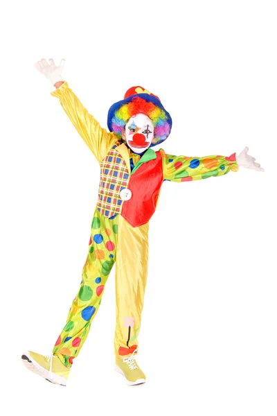 Bambina vestita da clown — Foto Stock