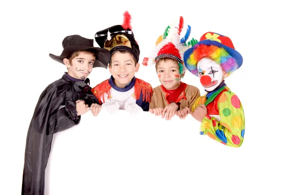 Bambini in costume ad Halloween — Foto Stock