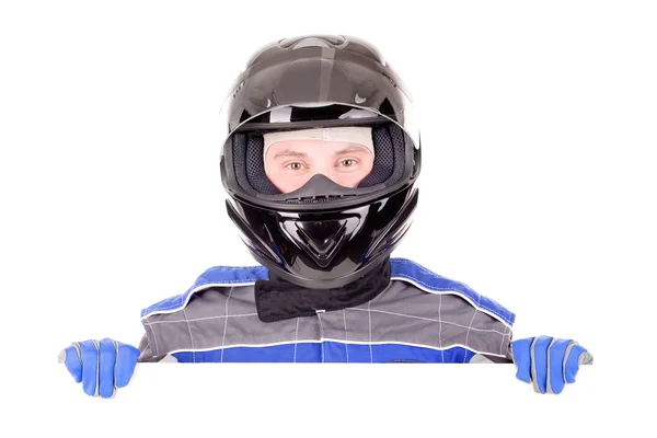 Male race driver — Stock Photo, Image