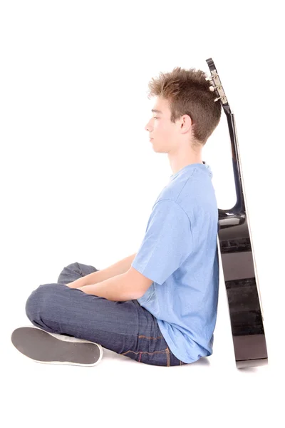 Adolescente con guitarra — Foto de Stock