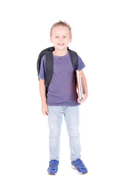 Liten pojke i skolan — Stockfoto