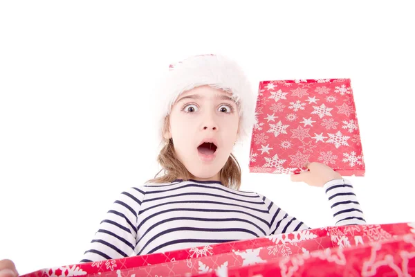 Bambina a Natale — Foto Stock