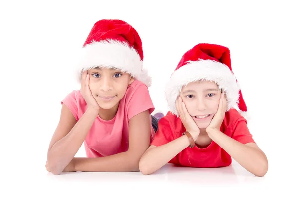 Kleine Kinder zu Weihnachten — Stockfoto
