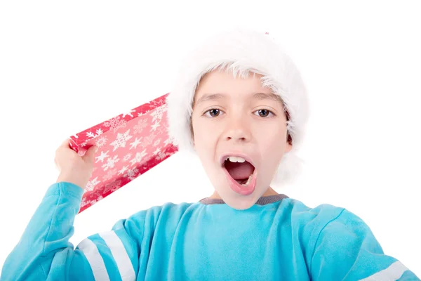 Niño pequeño en Navidad —  Fotos de Stock