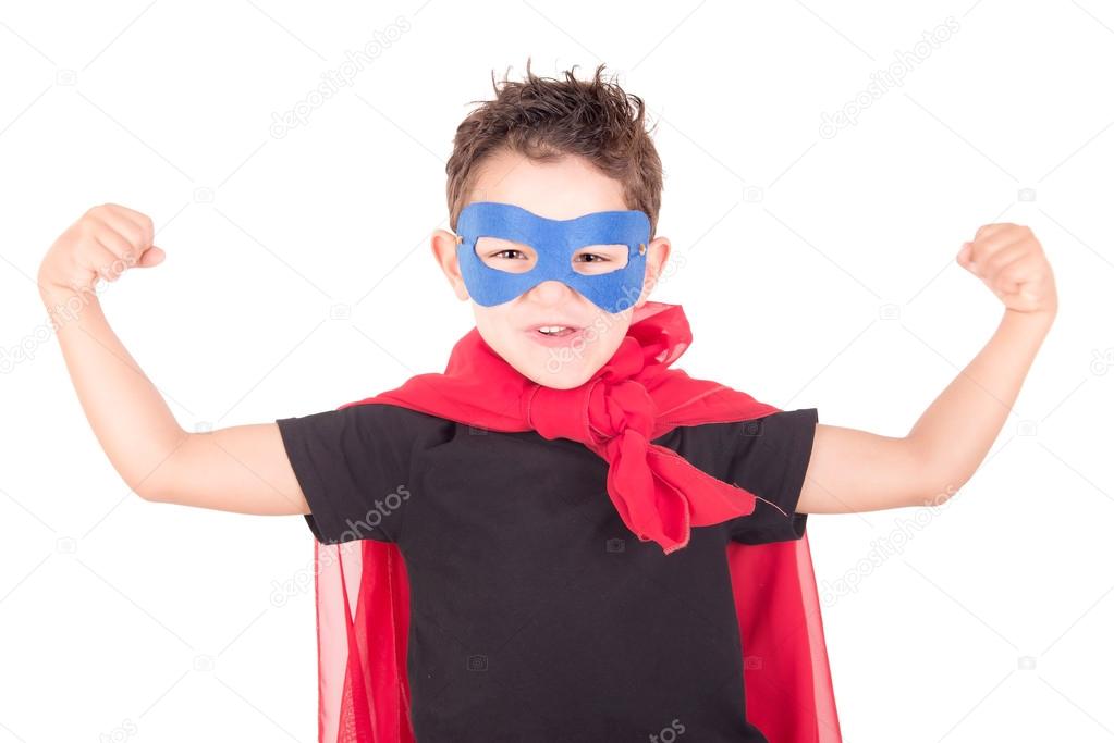 super hero posing