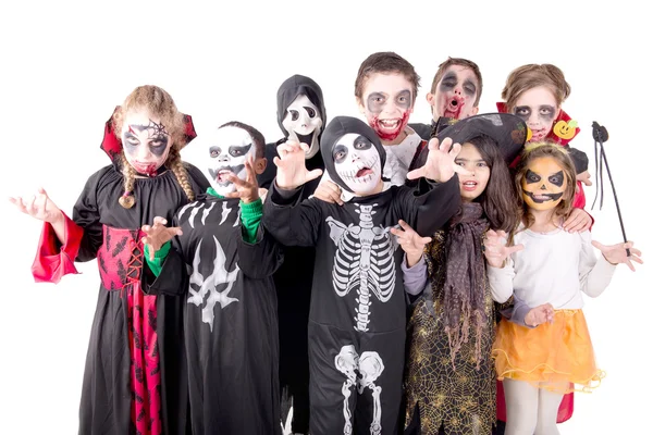 Kids on halloween — Stock Photo, Image