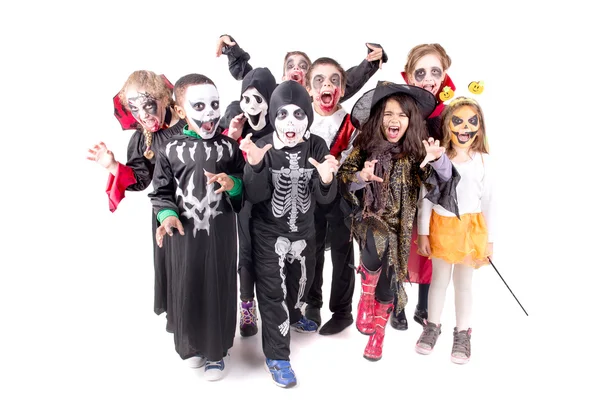 Kids on halloween — Stock Photo, Image