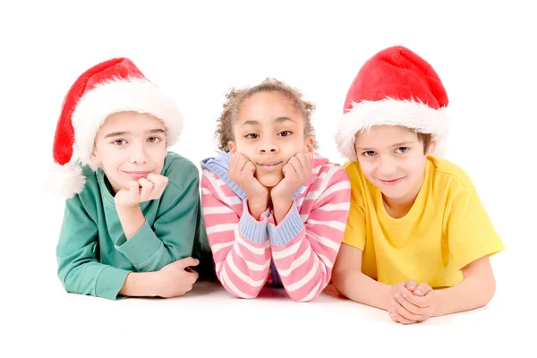 Kinder an Weihnachten — Stockfoto