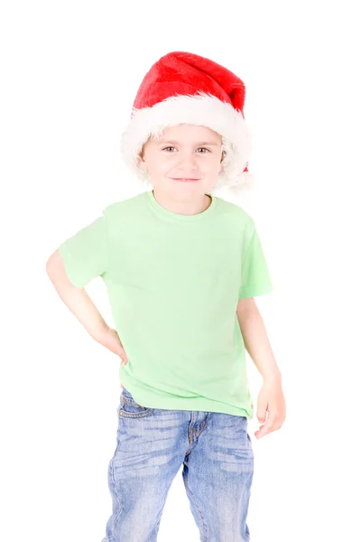 Chłopiec na Boże Narodzenie — Zdjęcie stockowe
