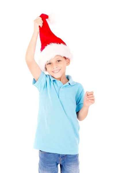 Menino no Natal — Fotografia de Stock