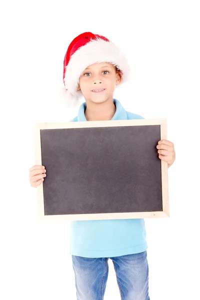 Junge an Weihnachten — Stockfoto