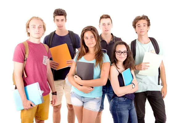 Groep tieners poseren — Stockfoto
