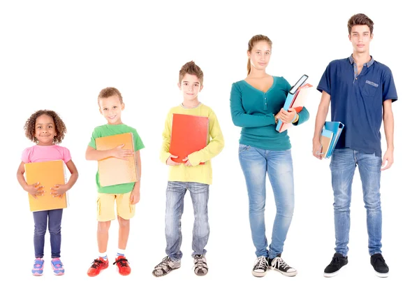 Olika ålder studenter — Stockfoto