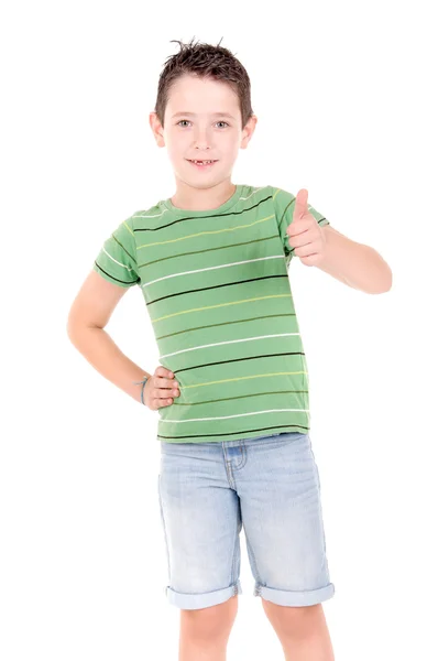 Kleine jongen poseren — Stockfoto