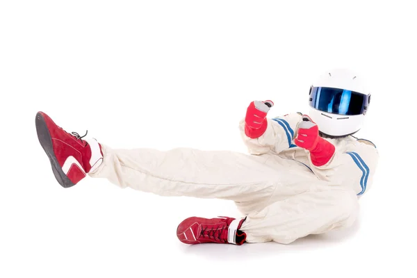 Piloto de carro de corrida — Fotografia de Stock