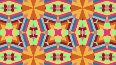 Renkli Psikedelik Desenler Döngüsü Arkaplanı