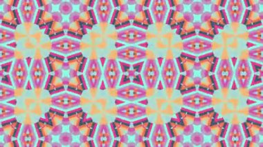Kaleydoskopik Soyut Arkaplan Renkli Desenler Döngüsü