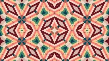 Fantezi Renkli Kaleydoskop Arkaplan Döngüsü