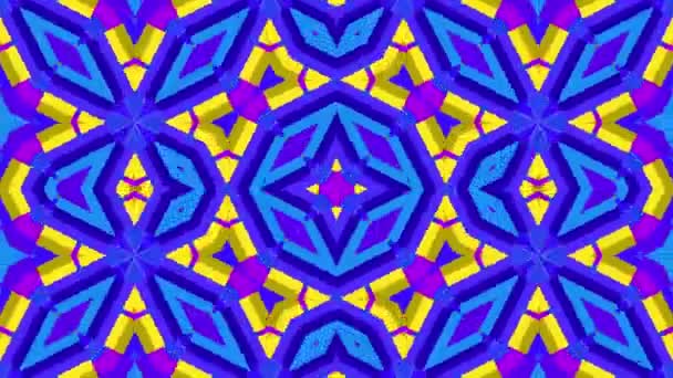 Magic Kaleidoscopic Abstrakcyjna Pętla Tła — Wideo stockowe