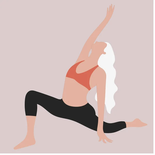 Disegni Ragazze Varie Pose Yoga — Foto Stock