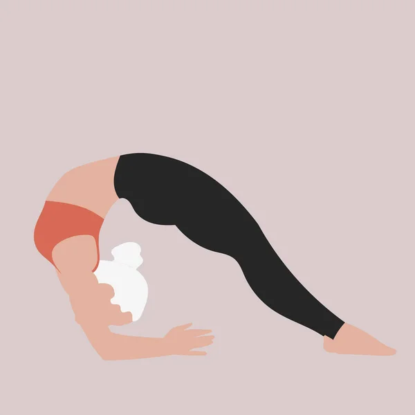 Tekeningen Van Meisjes Verschillende Yoga Poses — Stockfoto