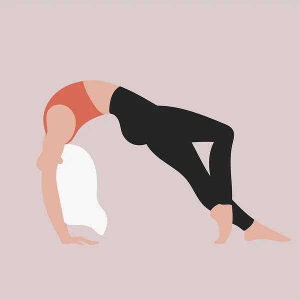 Tekeningen Van Meisjes Verschillende Yoga Poses — Stockfoto