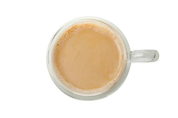 Šálek Kávy Izolované Bílém Pozadí — Stock fotografie