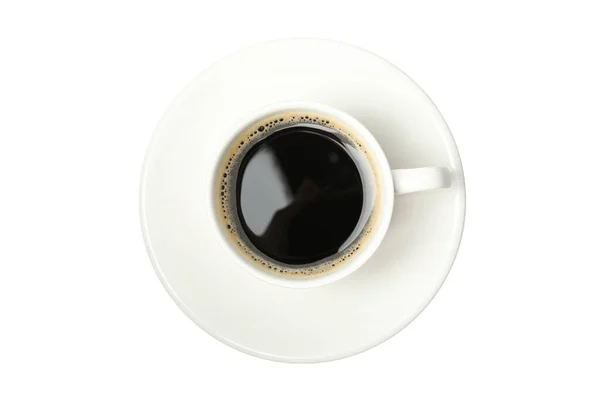 Xícara Café Isolado Fundo Branco — Fotografia de Stock